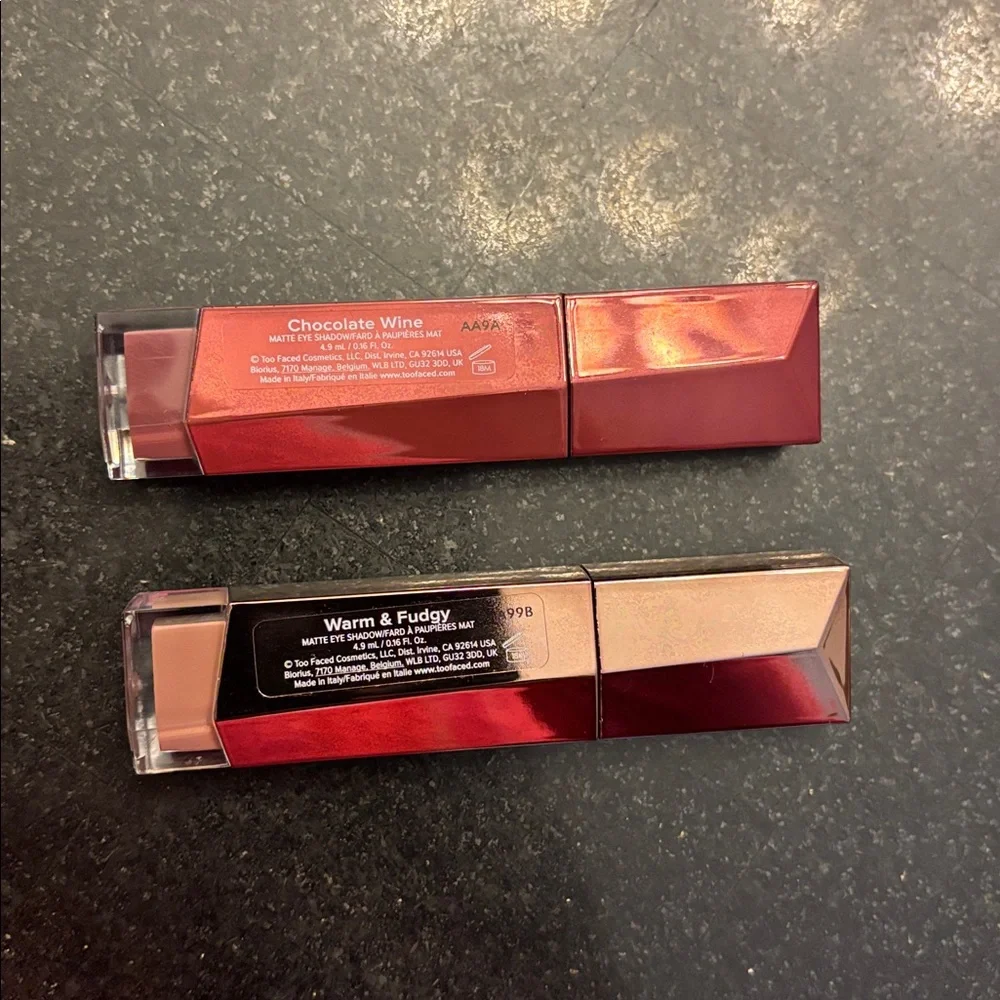 Too Faced Melted Chocolate Matte Eyeshadow - Red and Brown